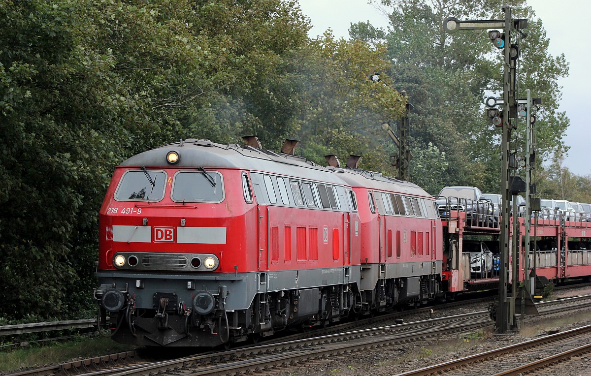 DB 218 491-9 und 369-7 Nieb�ll 23.09.2018
