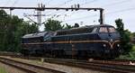 Vikingrail MY 1146 und die VR 1832 dieseln in die Abstellung.