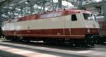 120 001-3 bei der Ausstellung 100 Jahre elektrische Lokomotiven in München Freimann, am 25. Mai 1979.
