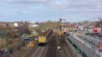 H.F Wiebe Lok 4, 212 107-7 mit Fcs Schotterzug , Nieb�ll 19.03.2021 (09500)