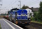 Spitzke DE 18-SP-309/ 92 80 4185 309-6 D-SLG, REV/VL/29.10.25 mit einem Res-x Wagen auf Rangierfahrt im Bhf J�bek.16.07.2026
