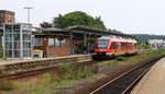 RBSH/nah.sh Lint 648 331/831 als RB von und nach Bad St.Peter Ording aufgenommen bei der Ankunft im Bhf Husum.