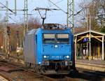 CFL 185 519-6(Unt/LDX/17.02.11)auf dem Rückweg nach Hamburg, sie brachte am Morgen den DGS 49702 aus Lippstadt nach Padborg.