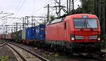 DB 193 334-0 wieder mit Metall-Kisten auf dem Weg in den Hafen. HH-Harburg 18.07.2026