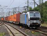 RailPool 193 990-9 REV/MMAL/18.04.19, Verl/NNR9/01.03.27 mit BoxXpress Containerzug gen Hafen. HH-Harburg 18.07.2026