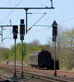 Hier wohl der  Verursacher  der gestrigen langen Sperrung der Strecke Schleswig-Flensburg(ca 20 kleine bis mittlere B�schungsbr�nde) abgestellt in J�bek.