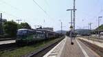 ELOC/RailForcOne 193 955-2 REV/MMAL/21.10.22 mit H-Wagen Ganzzug Durchfahrt Koblenz Hbf.